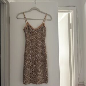 FOREVER 21 CHEETAH PRINT CAMI DRESS